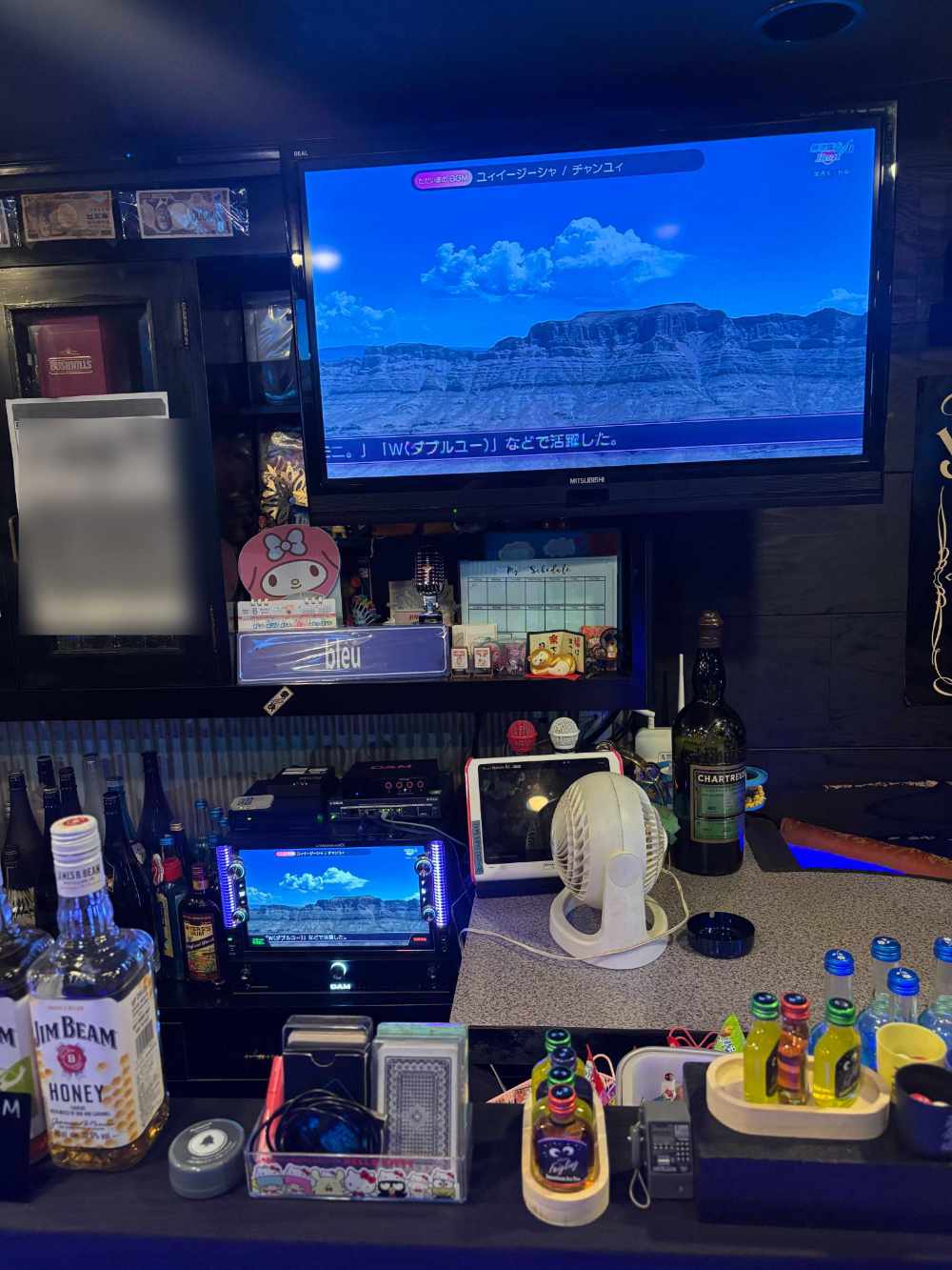 大阪府門真市のバーでのカラオケ設置写真4：blue様