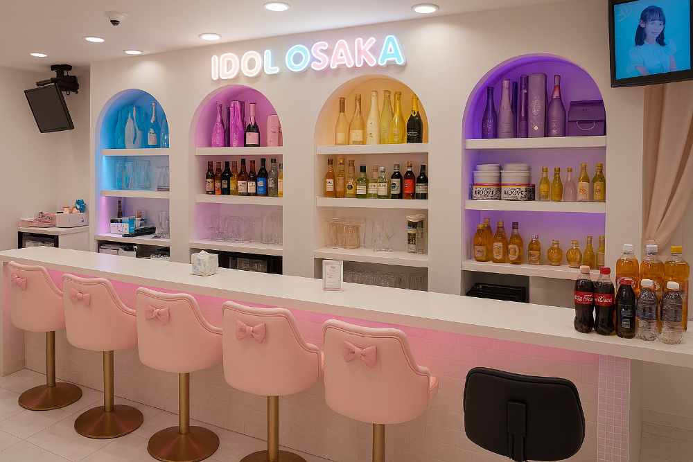 大阪府中央区のコンセプトカフェでのカラオケ設置写真5：IDOL OSAKA様